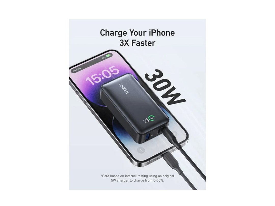 Buy Anker Power Bank 533 30W PD 10000mAh Portable Charger - Black in Qatar Buy Anker Power Bank 533 30W PD 10000mAh Portable Charger - Black in Qatar